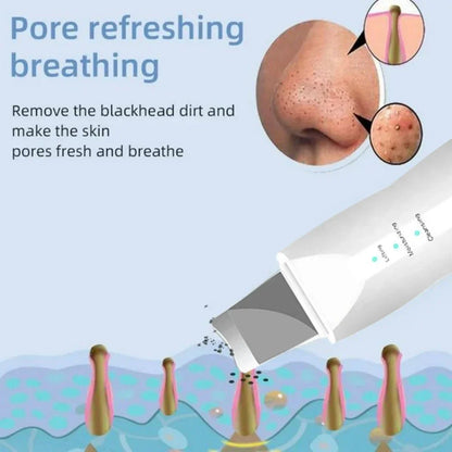 Skin Scrubber Deep Vibrate Facial Cleaner Shovel Spatula Not Ultrasonic Face Scrubber Peeling Blackhead Remover Facial Massager
