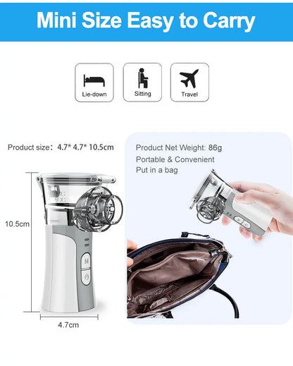 Medical Equipment Inhale Nebulizer Steam Inhaler Vaporiser Machine for Children Baby Ultrasonic Humidifier Inalador Nebulizador