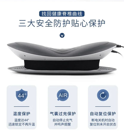 New Lumbar Massager Electric Vibration Hot Compress Lumbar Traction Apparatus Relaxing Home Lumbar Soothe
