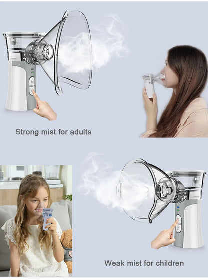 Medical Equipment Inhale Nebulizer Steam Inhaler Vaporiser Machine for Children Baby Ultrasonic Humidifier Inalador Nebulizador