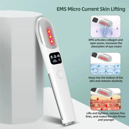 Electric Eye Massager ems Microcurrent Three Modes Constant Temperature Hot Compress Relax Eye Dark Circles Puffiness Skin care