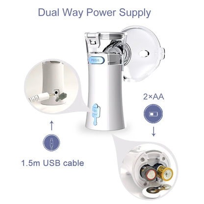 Medical Equipment Inhale Nebulizer Steam Inhaler Vaporiser Machine for Children Baby Ultrasonic Humidifier Inalador Nebulizador