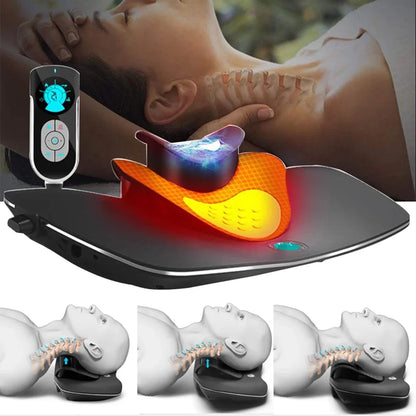 Multi Functional Cervical Traction Device Neck Massage Pillow Shiatsu Massager Electric Cervical Pillow Massager Pain Relief