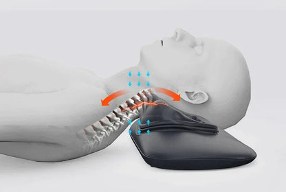 Cervical massager neck heating cervical spine pulse massager acupressure pillow cervical traction massage pillow