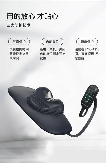 Cervical massager neck heating cervical spine pulse massager acupressure pillow cervical traction massage pillow