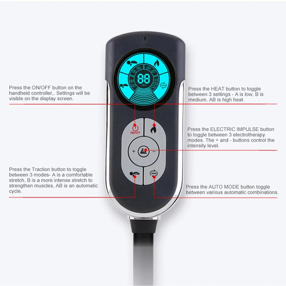 Multi Functional Cervical Traction Device Neck Massage Pillow Shiatsu Massager Electric Cervical Pillow Massager Pain Relief