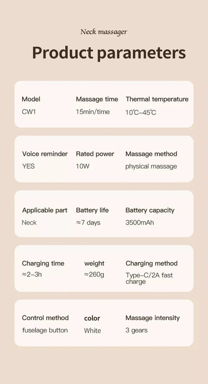 Smart Shoulder And Neck Massager Cervical Spine Physical Kneading Physiotherapy Massage Hot Compress Cooling Voice Neck Massager