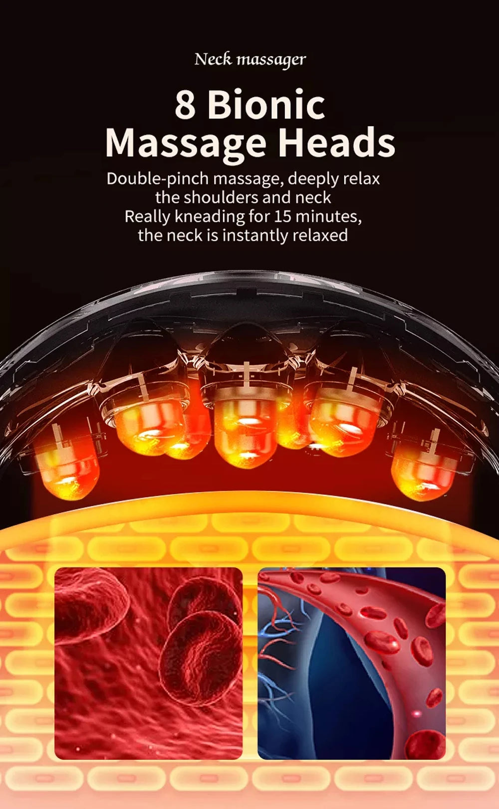Smart Shoulder And Neck Massager Cervical Spine Physical Kneading Physiotherapy Massage Hot Compress Cooling Voice Neck Massager
