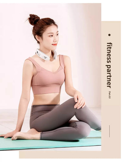 Smart Shoulder And Neck Massager Cervical Spine Physical Kneading Physiotherapy Massage Hot Compress Cooling Voice Neck Massager