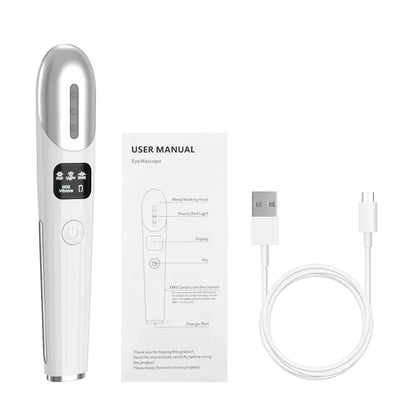 Electric Eye Massager ems Microcurrent Three Modes Constant Temperature Hot Compress Relax Eye Dark Circles Puffiness Skin care