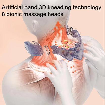 Smart Shoulder And Neck Massager Cervical Spine Physical Kneading Physiotherapy Massage Hot Compress Cooling Voice Neck Massager